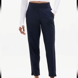 Athleta Women's Brooklyn Mid Rise Ankle Pant Navy Blue Size 4 Petite
